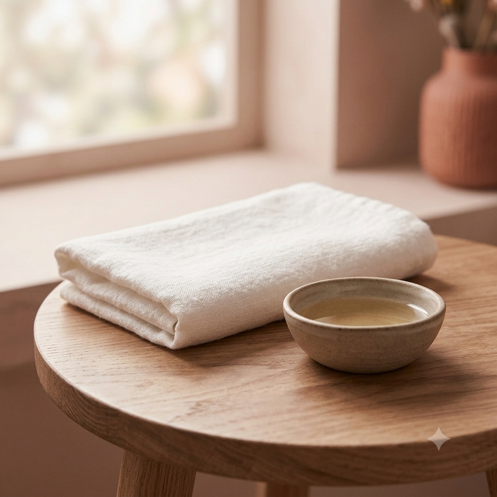 Thai massage therapist providing a wellness session