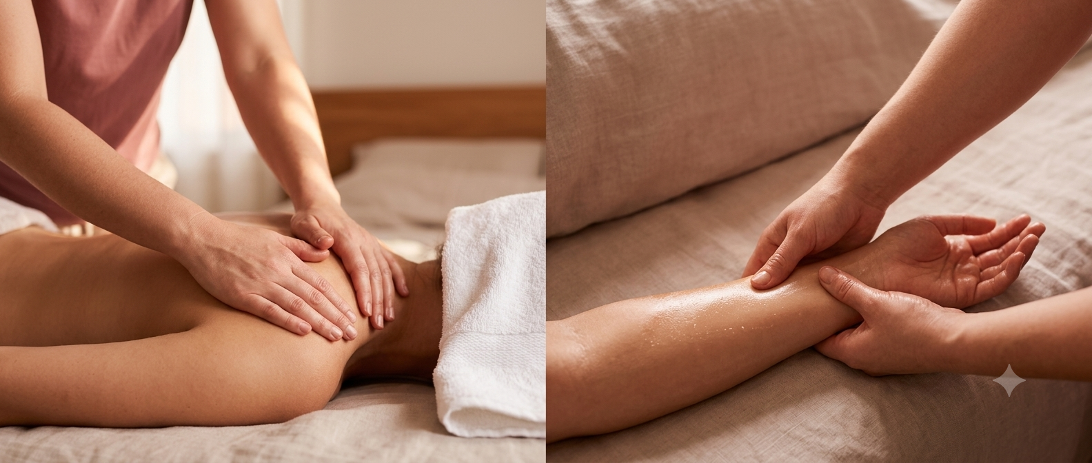 Certified massage therapist providing a professional wellness session in Metro Manila